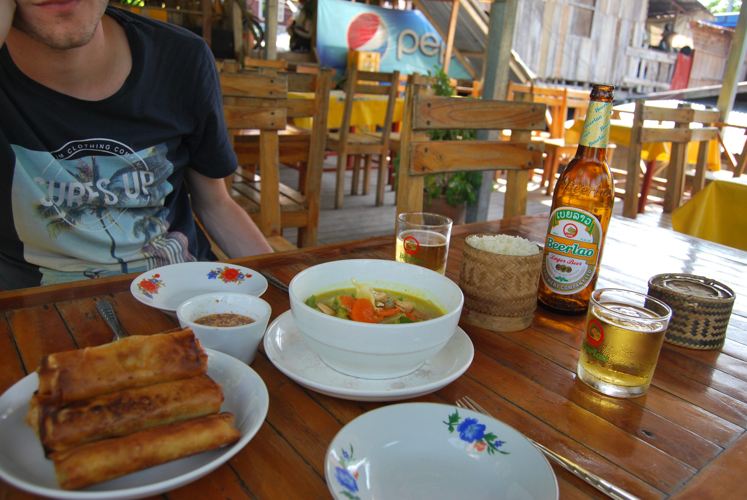 Groente curry in Laos
